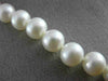 ESTATE 925 SILVER AAA SOUTH SEA PEARL 3D SINGLE STRAND FLOWER NECKLACE #25828