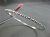ESTATE .55CT DIAMOND 18KT WHITE GOLD 3D ETOILE CLASSIC 2mm BANGLE BRACELET