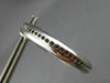 ESTATE LARGE WIDE 6.0CT DIAMOND 14K WHITE GOLD 3D DOUBLE MULTI ROW HOOP EARRINGS
