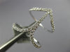 ESTATE LARGE .50CT DIAMOND 18KT WHITE GOLD 3D CLASSIC ANCHOR LOVE RING