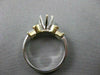ESTATE .90CTW DIAMOND 18KT WHITE & YELLOW GOLD 3D SEMI MOUNT RING F/G VVS #21093