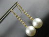 .35CT DIAMOND & AAA SOUTH SEA PEARL 18KT YELLOW GOLD 3D ETOILE HANGING EARRINGS