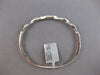 1.25CT DIAMOND 18KT WHITE GOLD ROUND INFINITY SEMI ETERNITY CUFF BANGLE BRACELET