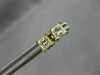 ESTATE .70CT PRINCESS CUT DIAMOND 14K YELLOW GOLD 3D SQUARE STUD EARRINGS #14261
