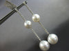 EXTRA LARGE 2.3CT DIAMOND & AAA SOUTH SEA PEARL 14KT WHITE GOLD ETOILE EARRINGS