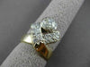 ESTATE LARGE .56CT DIAMOND 14KT TWO TONE GOLD 3D HOCKEY FRIENDSHIP RING #23787
