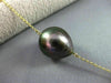 ESTATE LARGE.14CT DIAMOND 14K YELLOW GOLD MULTI COLOR PEARL BY THE YARD NECKLACE