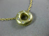 ESTATE .15CT DIAMOND 14KT YELLOW GOLD 3D ETOILE CIRCLE OF LIFE PENDANT #21994