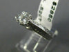 ANTIQUE .52CT OLD MINE DIAMOND 18KT WHITE GOLD 3D FILIGREE ENGAGEMENT RING #9318