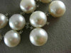 ESTATE .55CT DIAMOND & AAA PEARL 14KT WHITE GOLD 3D CLASSIC V SHAPE NECKLACE