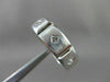 ESTATE WIDE 0.30CT DIAMOND 14KT WHITE GOLD 3 STONE PRINCESS CUT MENS RING #18339