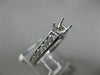 ESTATE .62CT DIAMOND 14KT WHITE GOLD 4 PRONG CHANNEL SEMI MOUNT ENGAGEMENT RING