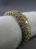 ANTIQUE WIDE 3.50CT DIAMOND 18KT YELLOW GOLD MULTI ROW ETERNITY PAVE RING #19289
