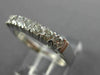 ESTATE .45CT DIAMOND 14KT WHITE GOLD 7 STONE SHARE PRONG ANNIVERSARY RING #11576