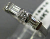 ESTATE .75CT DIAMOND 14KT WHITE GOLD 3D CLASSIC WEDDING ANNIVERSARY RING #18914