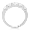 ESTATE 1.52CT DIAMOND 14KT WHITE GOLD 3D SEMI ETERNITY WEDDING ANNIVERSARY RING
