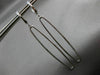 ESTATE LARGE .37CT DIAMOND 14K WHITE GOLD 3D RECTANGULAR HANGING HUGGIE EARRINGS