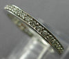 ESTATE .40CT ROUND DIAMOND 14KT WHITE GOLD 3D CHANNEL SET ETERNITY RING #22398