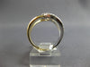 ESTATE .31CT DIAMOND 14KT WHITE & YELLOW GOLD 3D CLASSIC LOVE KNOT FUN LOVE RING