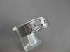 ESTATE WIDE 14KT WHITE GOLD SOLID BRICK DESIGN MENS WEDDING BAND RING 7mm #23144