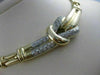 ESTATE 1.50CTW DIAMOND 14K WHITE YELLOW GOLD FANCY NECKLACE 19.75" FG VVS #21540