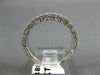 ESTATE .52CT DIAMOND 14KT WHITE GOLD 3D FILIGREE WEDDING ANNIVERSARY RING #18887