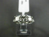 ESTATE 1.50CT DIAMOND 14K WHITE GOLD 3 STONE PAST PRESENT FUTURE ENGAGEMENT RING