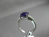 ESTATE 2.21CTW DIAMOND & AAA AMETHYST 14KT WHITE GOLD DOUBLE ROW ENGAGEMENT RING