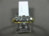 ESTATE .75CT DIAMOND 14KT WHITE & YELLOW GOLD 5 STONE GRADUATING SEMI BEZEL RING