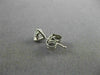 ESTATE .78CT DIAMOND 14K WHITE GOLD CLASSIC 3 PRONG MARTINI STUD EARRINGS #26372