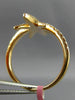 ESTATE LARGE .48CT DIAMOND 18KT ROSE GOLD 3D CLASSIC SNOWFLAKE STAR LOVE RING