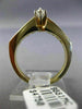 ESTATE .43CT ROUND & MARQUISE DIAMOND 14K YELLOW GOLD 3D CLASSIC ENGAGEMENT RING