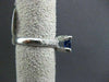 ESTATE WIDE 2.08CT DIAMOND & AAA SAPPHIRE 18K WHITE GOLD ENGAGEMENT RING AMAZING