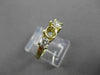ESTATE .40CT DIAMOND 14KT YELLOW GOLD 3 STONE SEMI MOUNT ENGAGEMENT RING #21111