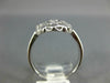 ANTIQUE WIDE .78CT DIAMOND 14KT WHITE GOLD ROUND & MARQUISE FILIGREE RING #565