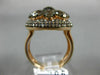 ESTATE 7.33CT CHOCOLATE FANCY DIAMOND & SMOKY TOPAZ 14KT ROSE GOLD FLOWER RING