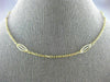 ESTATE 18KT YELLOW GOLD 3D CLASSIC HANDCRAFTED OVAL LINK CHAIN #24730
