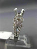 ESTATE .79CT DIAMOND 14KT WHITE GOLD 6 PRONG FILIGREE SEMI MOUNT ENGAGEMENT RING
