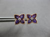 1.81CT DIAMOND & AAA AMETHYST 14K ROSE GOLD PEAR SHAPE & ROUND FILIGREE EARRINGS