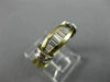 ESTATE .60CT DIAMOND 14KT WHITE & YELLOW GOLD 3D WEDDING ANNIVERSARY RING #1001