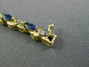 ESTATE 1.21CT DIAMOND & AAA MARQUISE SAPPHIRE 14KT TWO TONE GOLD X LOVE BRACELET