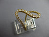 LARGE .79CT DIAMOND 18KT YELLOW GOLD 3D GRADUATING JOURNEY DOUBLE WAVE FUN RING