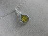 ESTATE .43CT WHITE & FANCY YELLOW DIAMOND 14KT 2 TONE GOLD 3D TEAR DROP PENDANT
