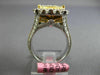 EXTRA LARGE 10.08CT WHITE & FANCY YELLOW DIAMOND 18K 2TONE GOLD ENGAGEMENT RING