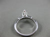 ESTATE WIDE .95CT DIAMOND MARQUISE 14K WHITE GOLD 3 STONE ENGAGEMENT RING #22182