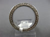 ANTIQUE 1.2CT ROUND DIAMOND 14K WHITE GOLD CLASSIC FILIGREE ETERNITY RING #17735