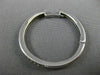 ESTATE .50CT ROUND CUT DIAMOND 14KT WHITE GOLD 3D CLASSIC HOOP EARRINGS #1439