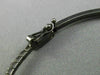 ESTATE 1.26CT WHITE & BLACK DIAMOND 14K BLACK GOLD SEMI ETERNITY BANGLE BRACELET
