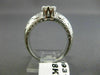 ANTIQUE .52CT OLD MINE DIAMOND 18KT WHITE GOLD 3D FILIGREE ENGAGEMENT RING #9318