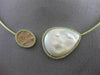 ESTATE 1.05CT DIAMOND 14KT YELLOW GOLD HAMMERED MOTHER OF PEARL CHOKER NECKLACE